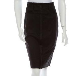 Silk trim pencil skirt. 28" waist.